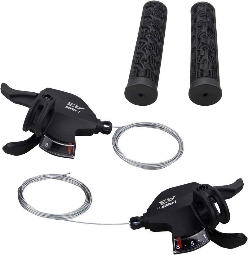 WEEROCK Bike Shifter Lever 24 Speeds 3x8 Thumb Gear Shift Lever for Mountain Bicycle - Image 1